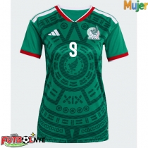 Camiseta México Raul Jimenez #9 Primera Equipación para mujer Mundial 2026 manga corta